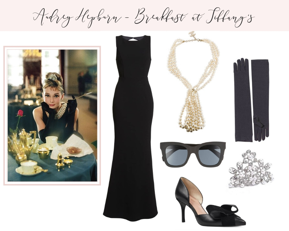 audrey hepburn diy halloween costume idea