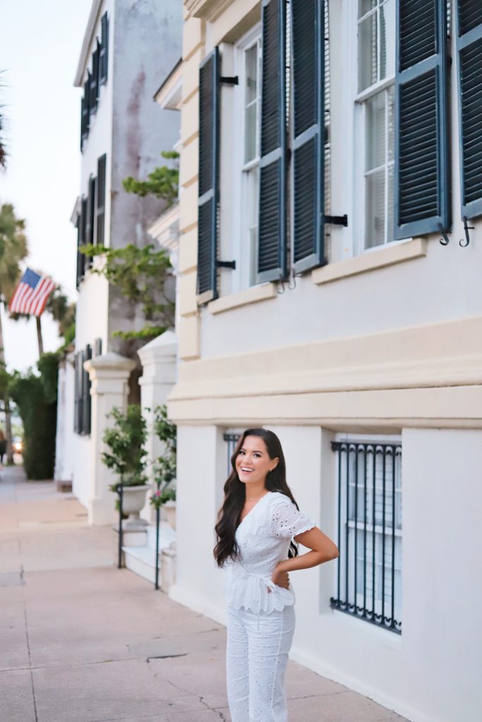 The Perfect Eyelet Jumpsuit for Summer - Musings by Madison | Petite Style Blog