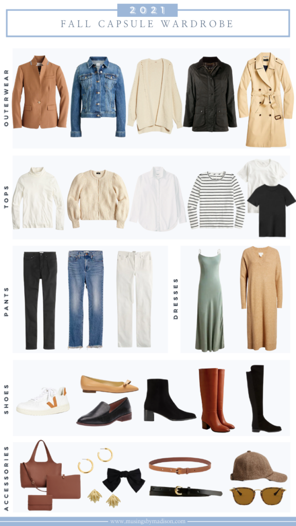 2021 FALL CAPSULE WARDROBE - MUSINGS BY MADISON